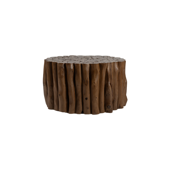 Round Jigsaw Tree Trunk Middle Table