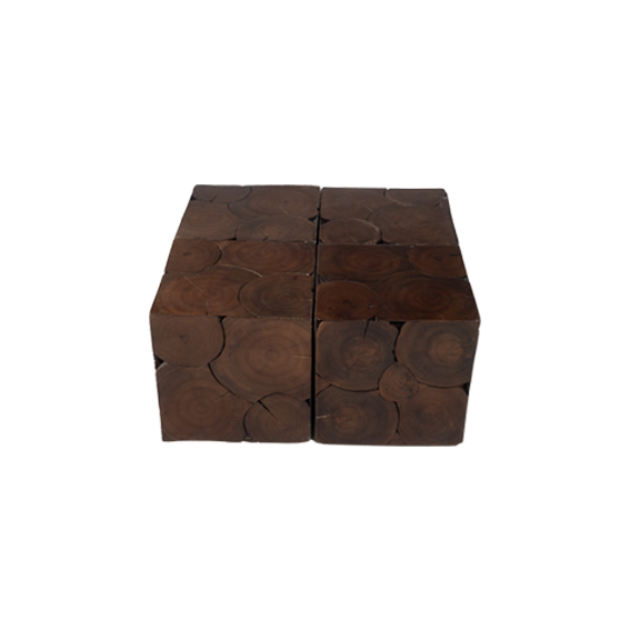 Square Jigsaw Tree Trunk Middle Table