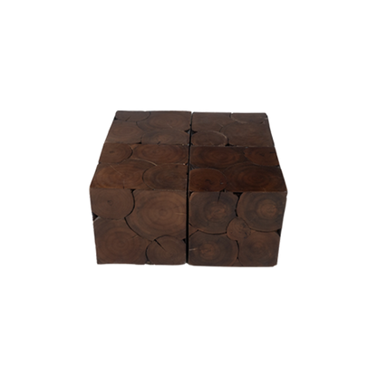 Square Jigsaw Tree Trunk Middle Table