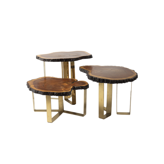 Tree Trunk Trio Table Set